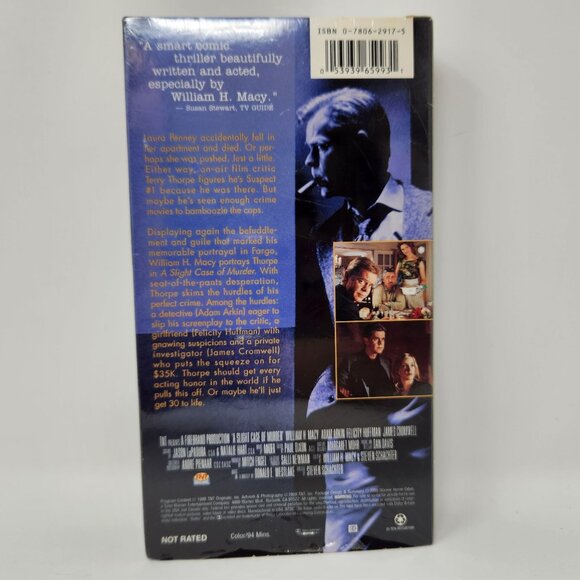 A Slight Case Of Murder VHS Sealed William H. Macy & Adam Arkin - Picture 2 of 6